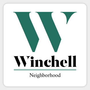 Winchell Neighborhood Kalamazoo Design Sticker